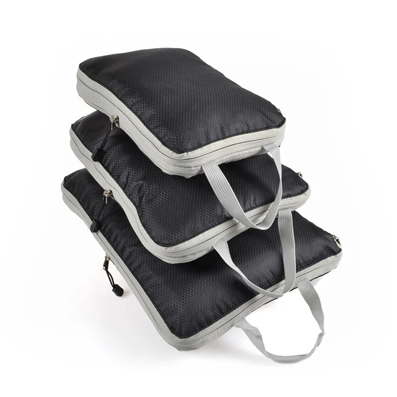 Azor Foldable Compressible Packing Cubes Waterproof Travel