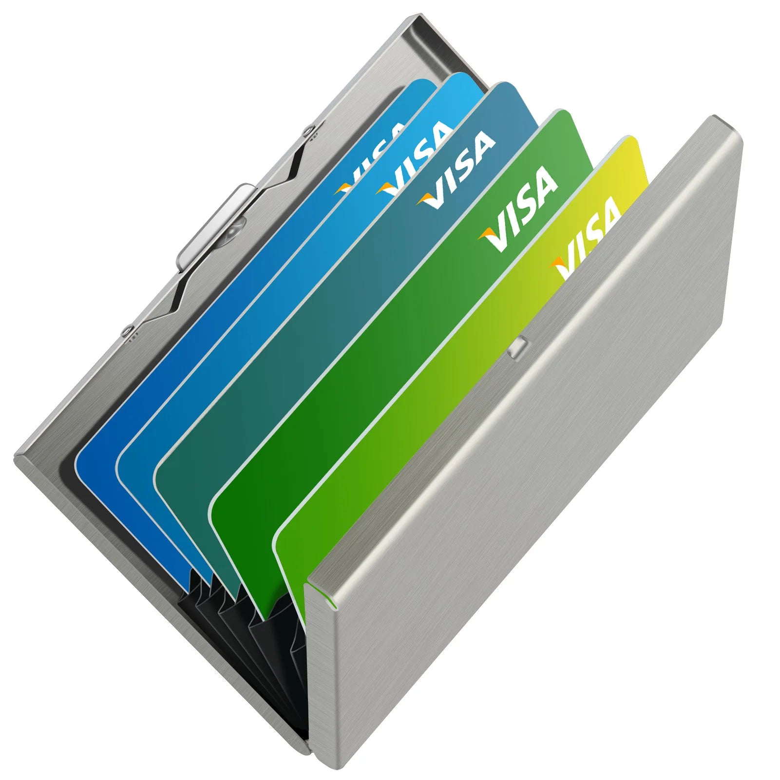 Azor Card Holder Wallet Minimalist Slim Metal RFID Blocking Card