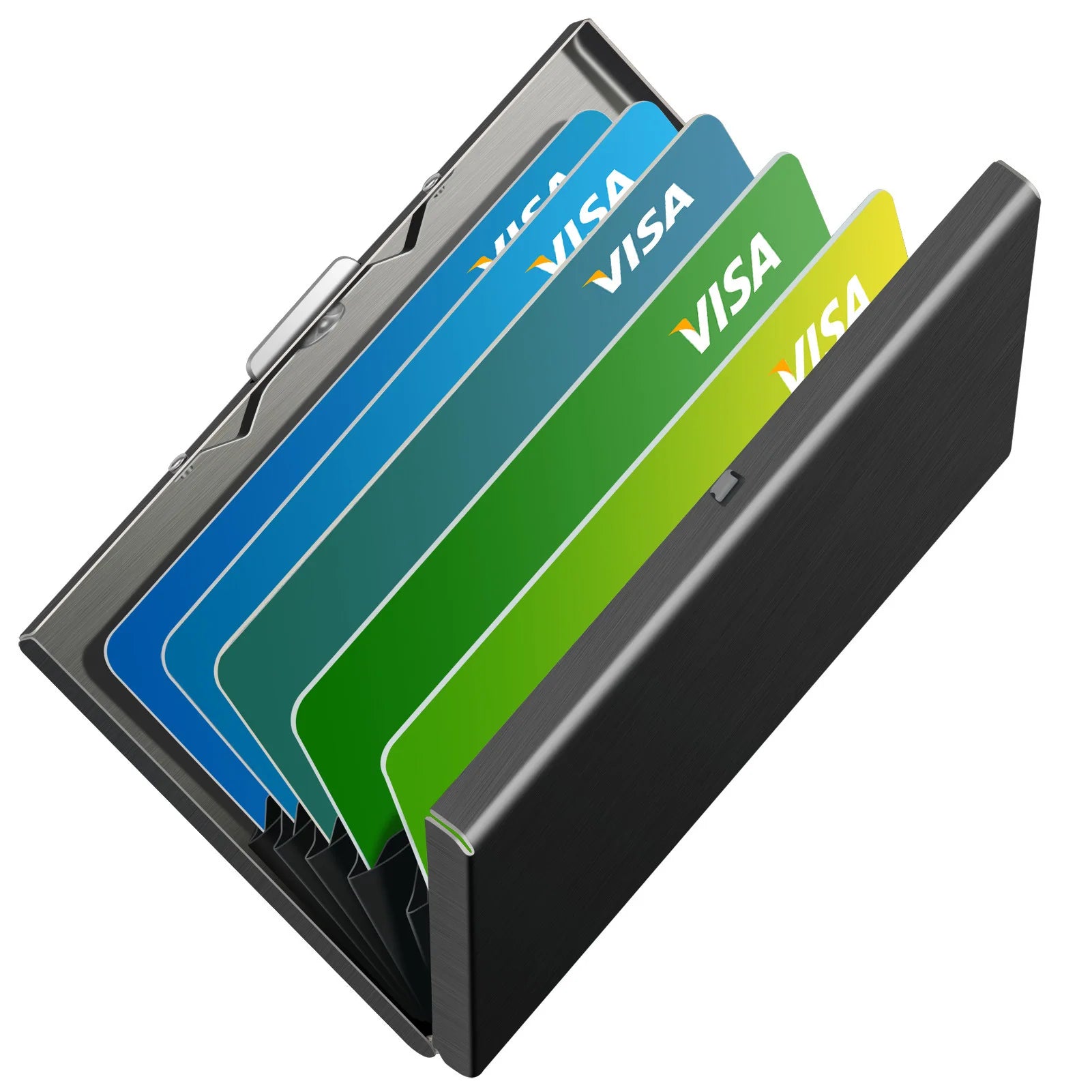 Azor Card Holder Wallet Minimalist Slim Metal RFID Blocking Card