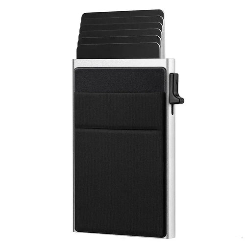 Azor RFID Blocking Wallet For Men — Slim Metal Card Holder Smart