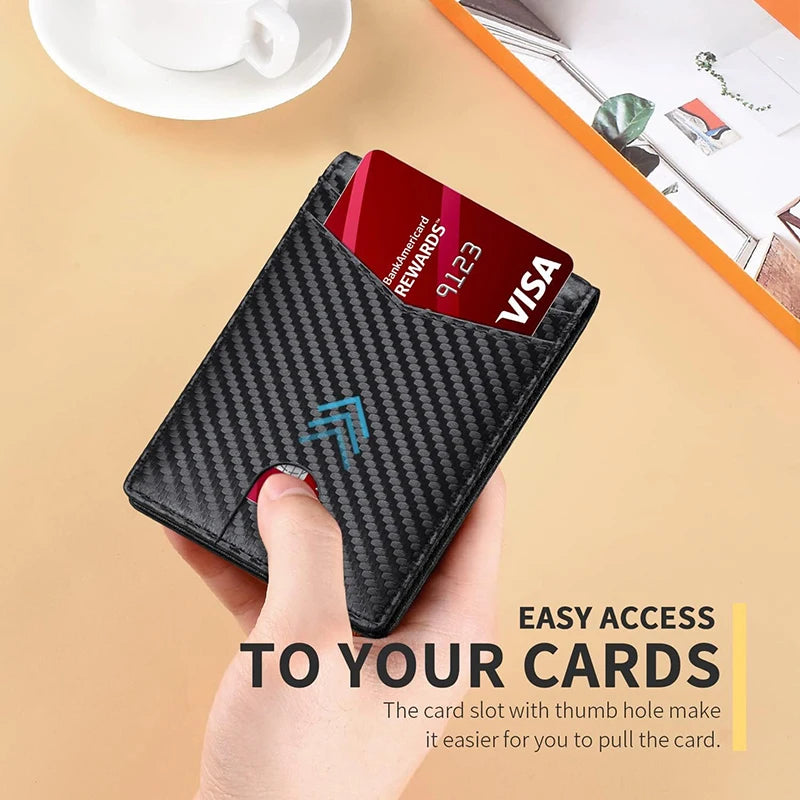 Azor Men's Wallet Ultra Thin RFID Leather With ID Window Multi