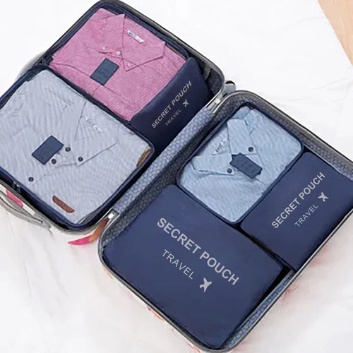Azor Pink/Blue/Grey Travel Storage Bag Large Capacity Waterproof