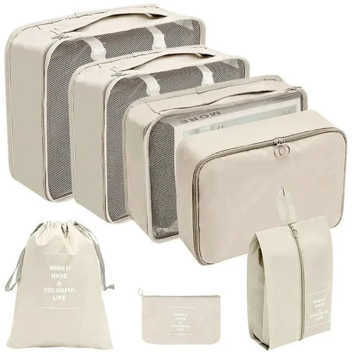 Azor Set Travel Organizer Storage Bags Suitcase Packing Cubes