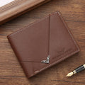 Azor Slim Leather Wallet For Men RFID Blocking Bifold Front