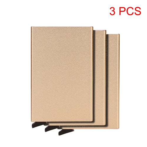 Azor RFID Metal Credit Card Holder Luxury Men Minimalist Wallet