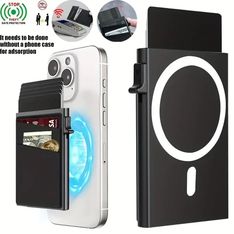 Azor Slim Pop-Up Card Holder With Print For Men RFID Blocking