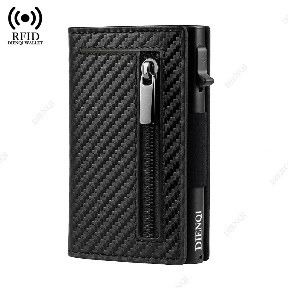 Azor Magnetic Credit Card Holder Luxury Men Wallet RFID Blocking
