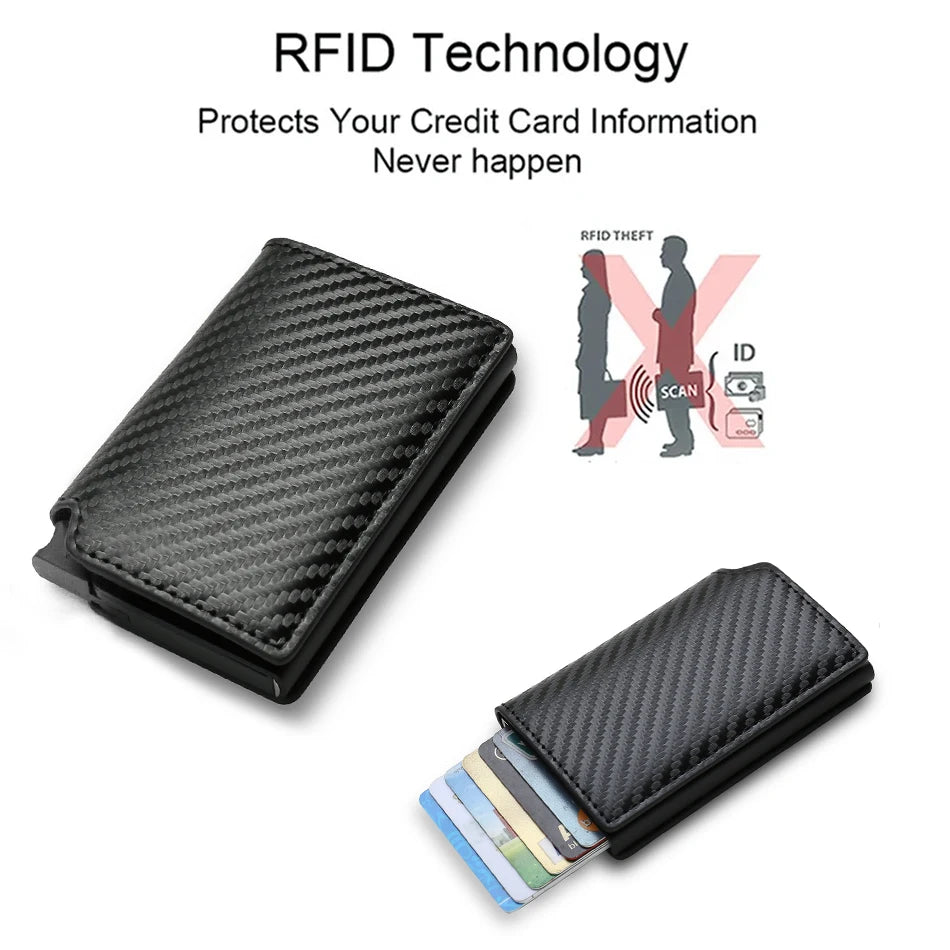 Azor Anti Thief RFID Credit Card Holder Smart Minimalist Wallet