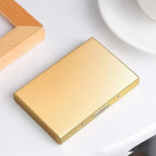 Azor Card Holder Wallet Minimalist Slim Metal RFID Blocking Card