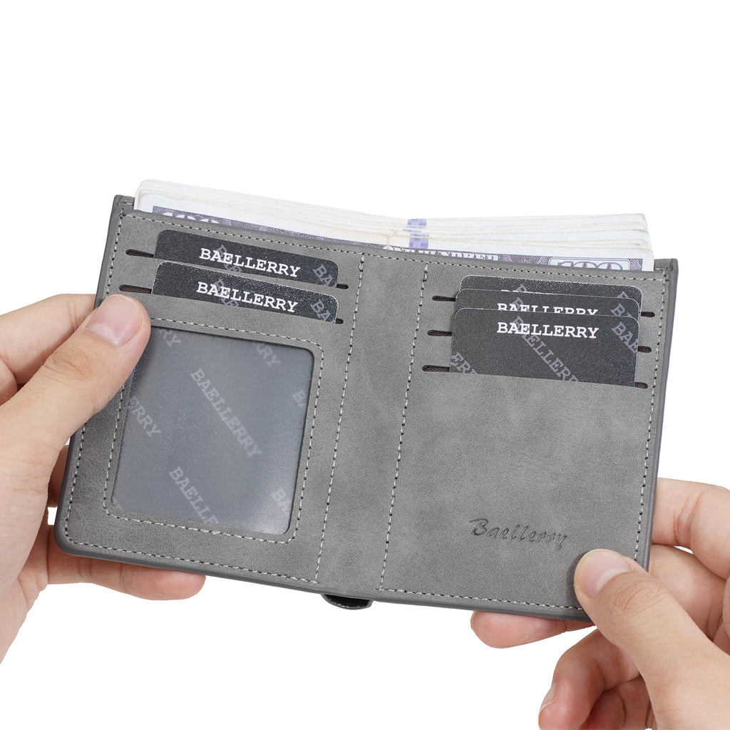 Azor Fashionable Men's Short Wallet Anti-Theft Design