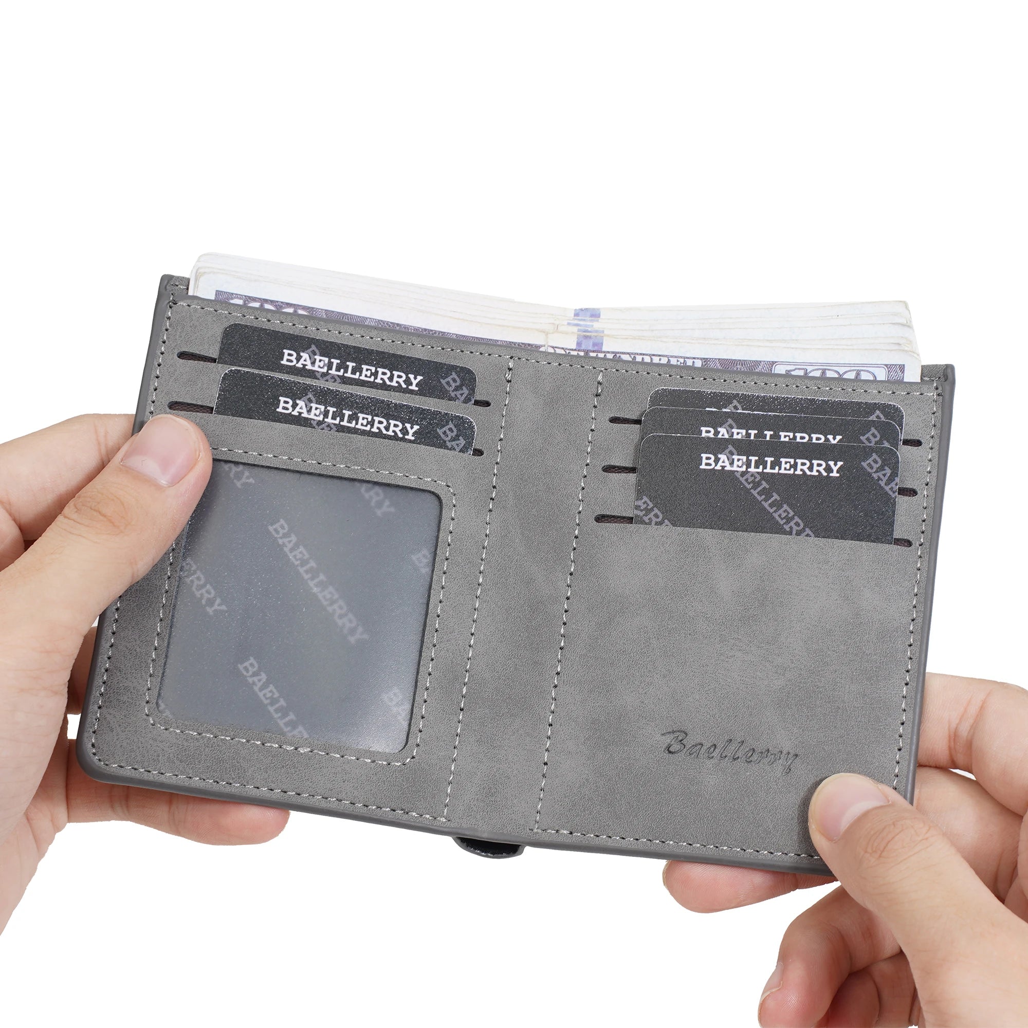 Azor Fashionable Men's Short Wallet Anti-Theft Design
