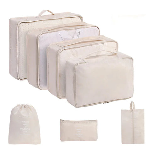 Azor Set Travel Organizer Storage Bags Suitcase Packing Cubes Set