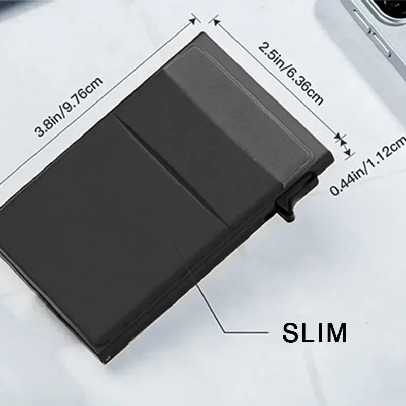 Azor RFID Blocking Wallet For Men — Slim Metal Card Holder Smart