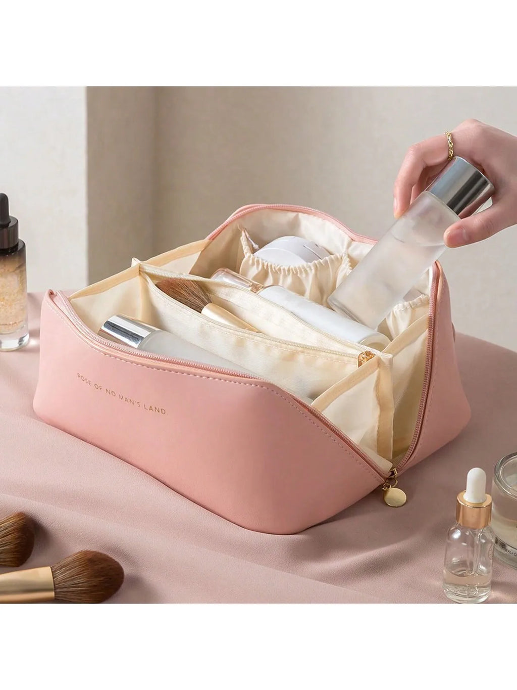 Azor Ladies Large Capacity Toiletries Bag Suitable For Bathroom
