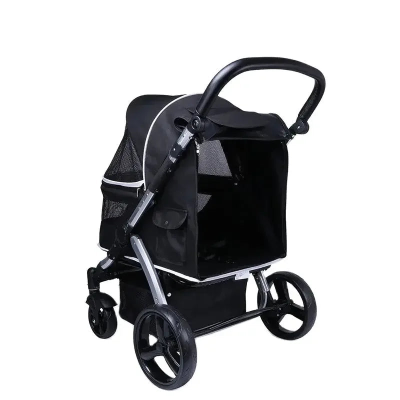 Azor Foldable Large Size Luxury Pet Cart Large Dog Cart Multiple