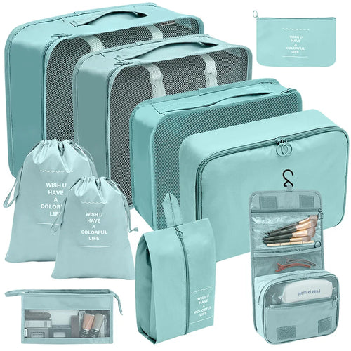 Azor Set Travel Organizer Storage Bags Suitcase Packing Cubes