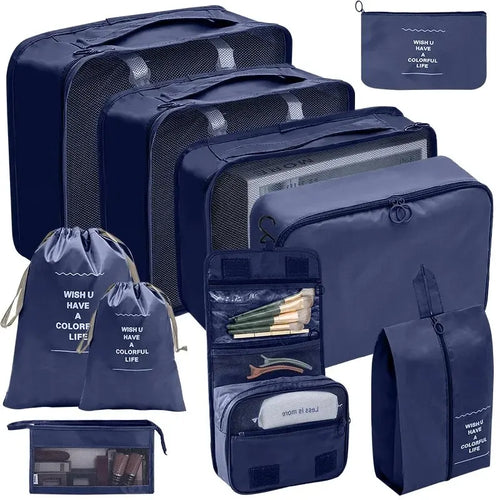 Azor Set Travel Organizer Storage Bags Suitcase Packing Cubes