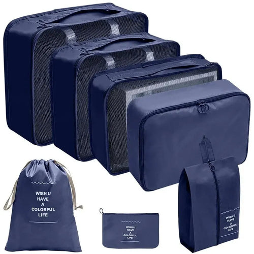 Azor Set Travel Organizer Storage Bags Suitcase Packing Cubes