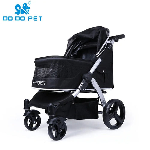 Azor Foldable Large Size Luxury Pet Cart Large Dog Cart Multiple