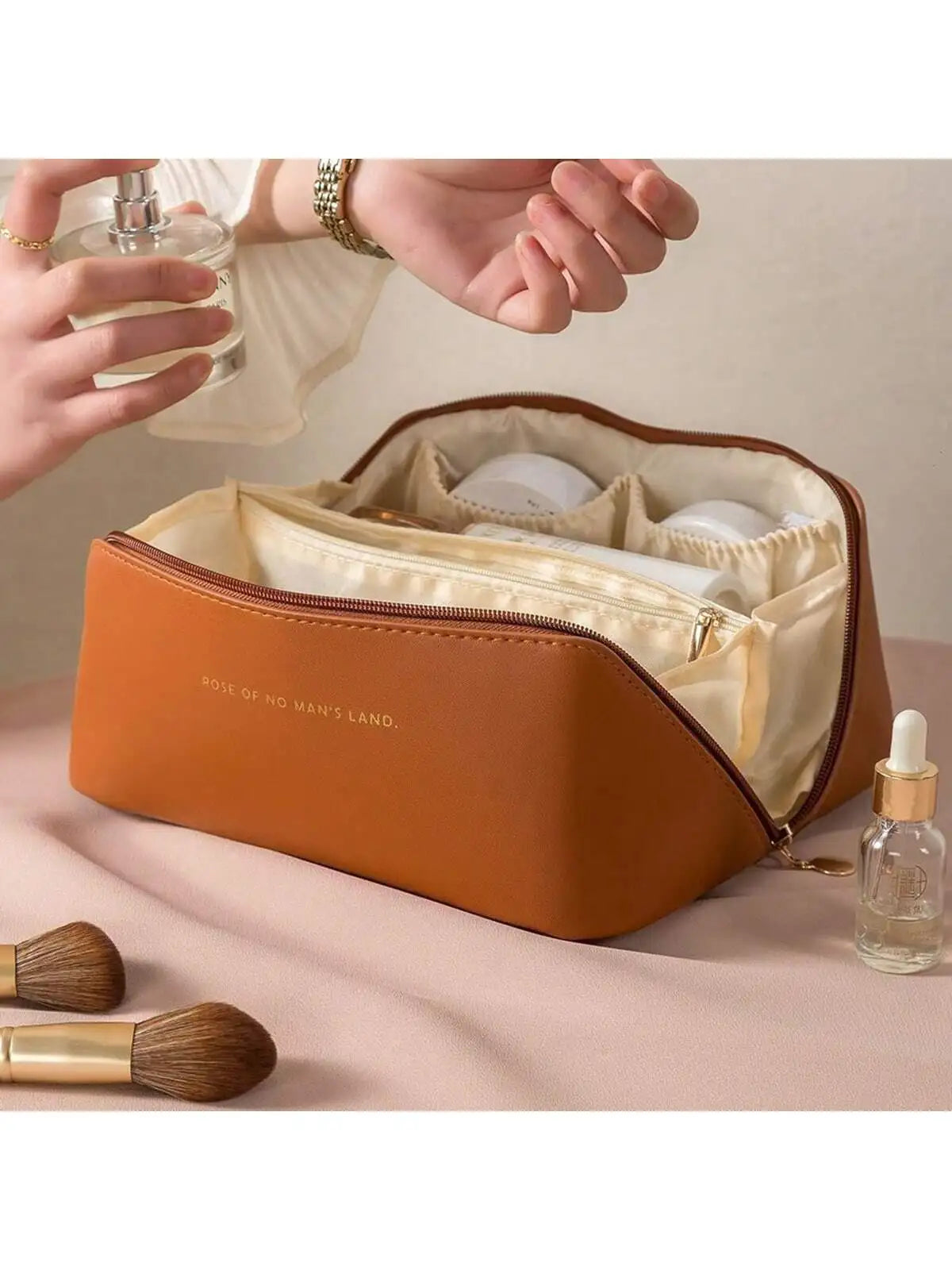 Azor Ladies Large Capacity Toiletries Bag Suitable For Bathroom
