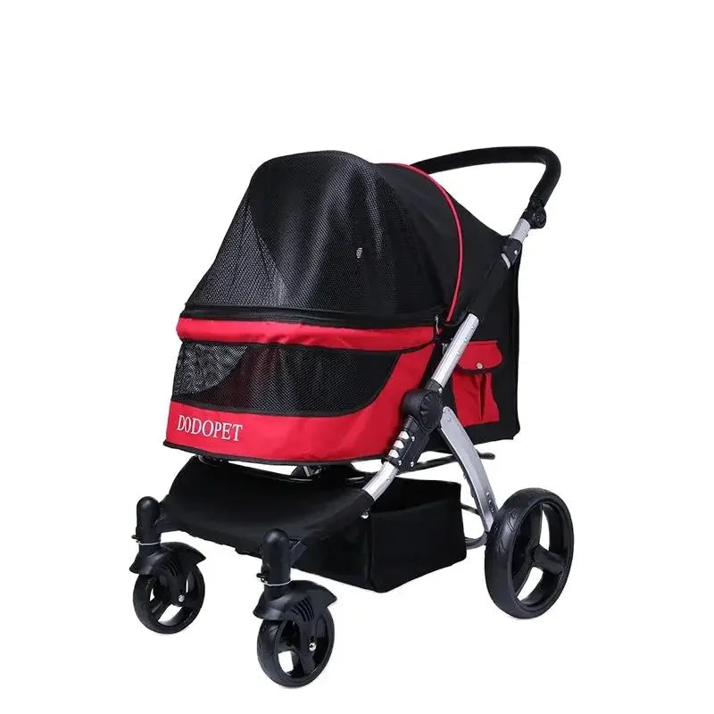 Azor Foldable Large Size Luxury Pet Cart Large Dog Cart Multiple