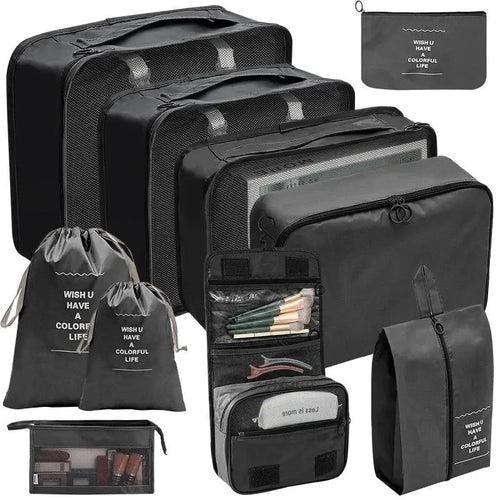 Azor Set Travel Organizer Storage Bags Suitcase Packing Cubes