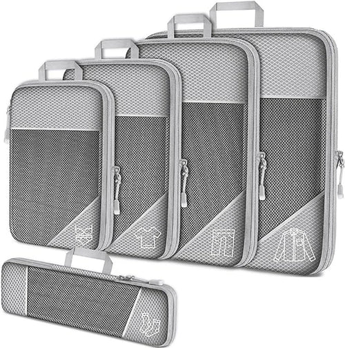 Azor Compression Packing Cube Set Expandable Mesh Travel Bag