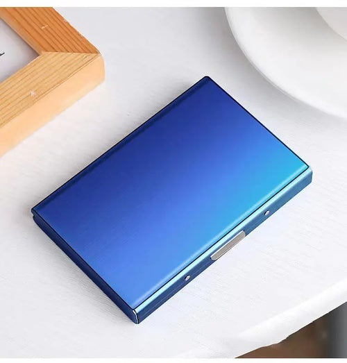 Azor Card Holder Wallet Minimalist Slim Metal RFID Blocking Card