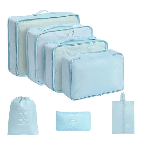 Azor Set Travel Organizer Storage Bags Suitcase Packing Cubes Set