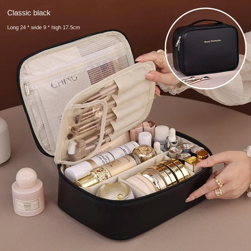 Azor New Women's Cosmetic Bag Portable Storage Bag Large