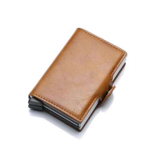 Azor RFID Men Card Wallets Carbon Fiber Slim Mini Wallet 14 Card