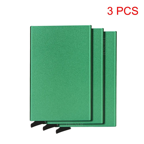 Azor RFID Metal Credit Card Holder Luxury Men Minimalist Wallet