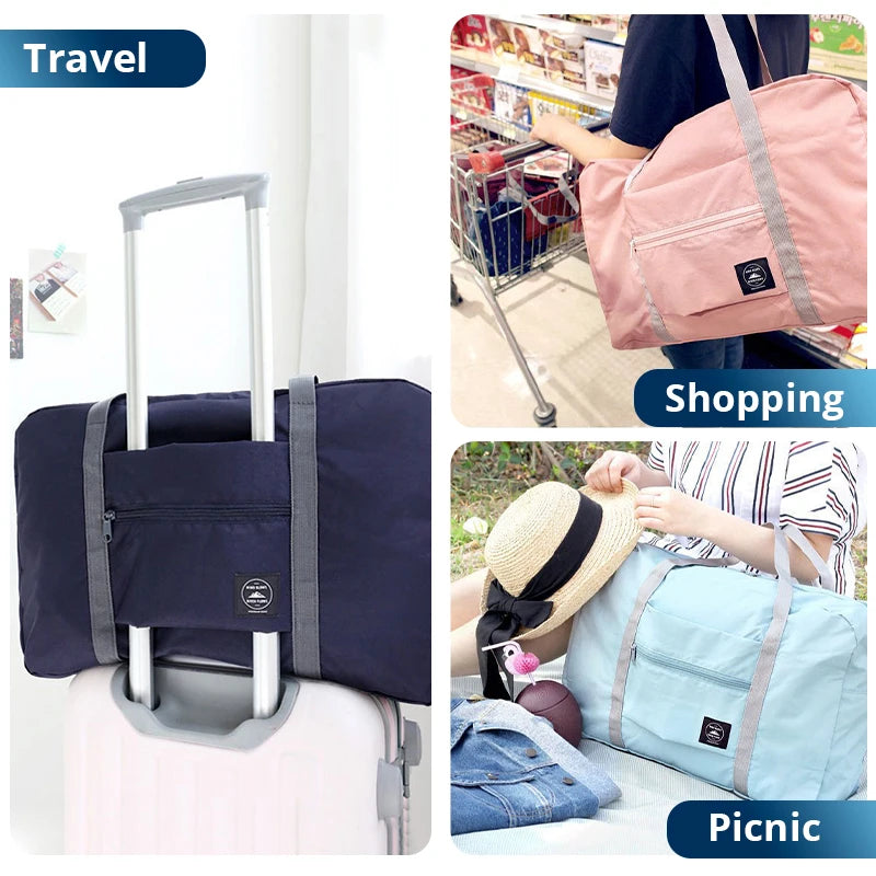 Azor Foldable Travel Duffel Bag For Airlines Carry On Bag