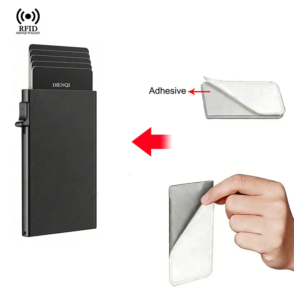 Azor RFID Business Credit Card Holder Men Thin Slim Minimalist