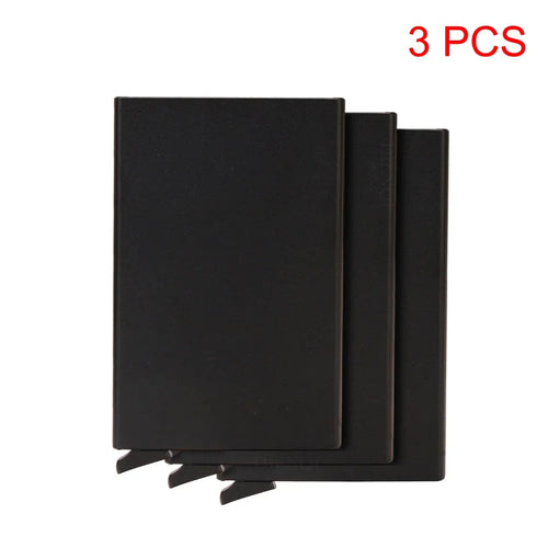 Azor RFID Metal Credit Card Holder Luxury Men Minimalist Wallet