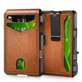 Azor RFID Blocking Mens Wallet Minimalist Slim Smart Pop-Up Card
