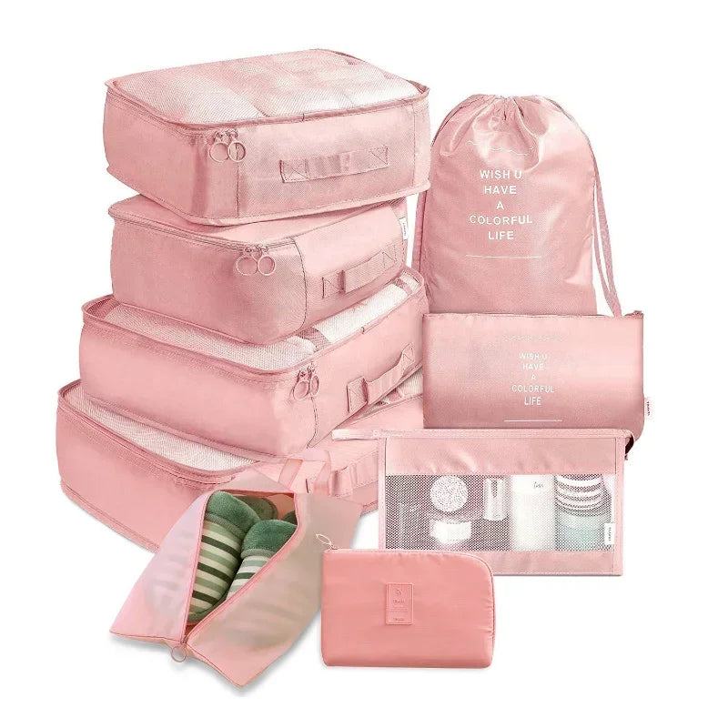 Azor New Travel Storage Bag Set Luggage Packing Cubes Suitcase