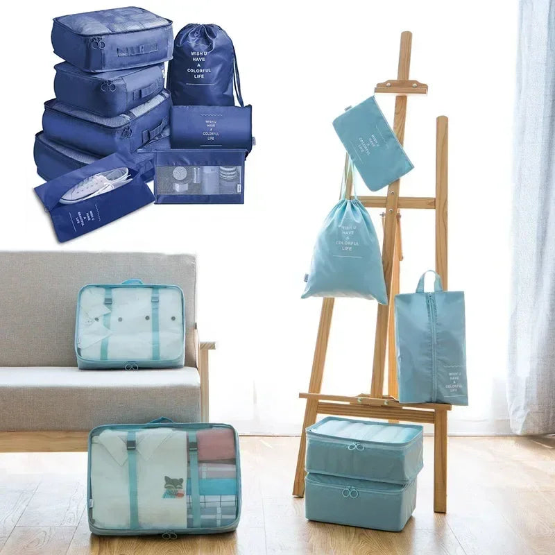 Azor Set Travel Bag Shoes Clothes Storage Bags Luggage Organizer