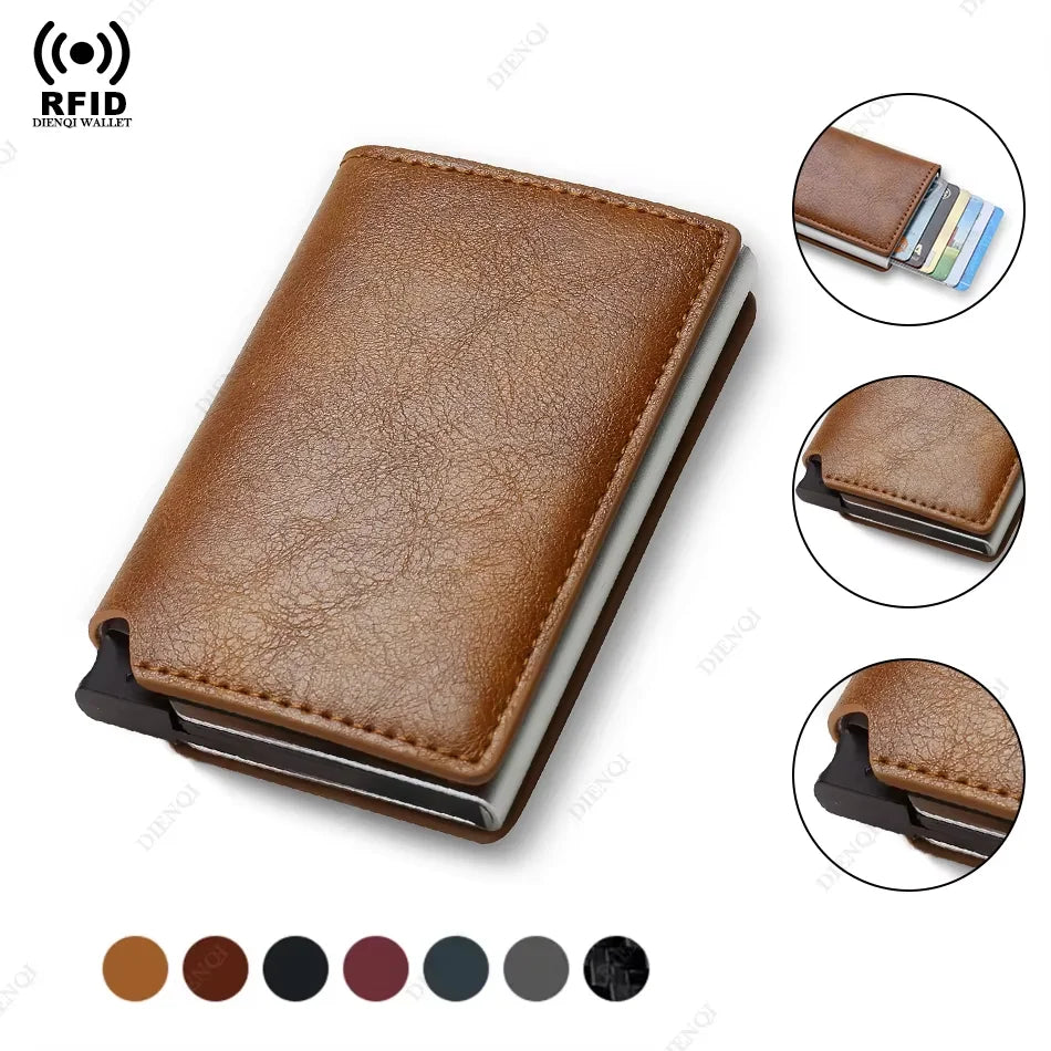 Azor Anti Thief RFID Credit Card Holder Smart Minimalist Wallet