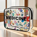 Azor Medicine Cosmetic Bag Women Large Capacity Travel Organizer