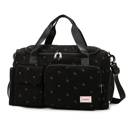 Azor Corduroy Travel Tote Bag Large Capacity Carry On Travel Bag