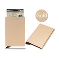 Azor RFID Metal Credit Card Holder Luxury Men Minimalist Wallet