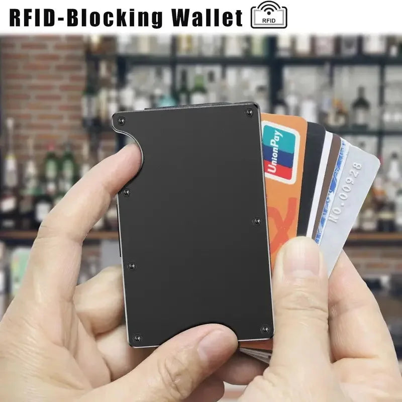Azor New Slim Fashion RFID Protection Card Holder Men Women