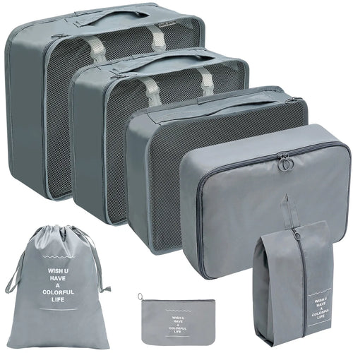 Azor Set Travel Organizer Storage Bags Suitcase Packing Cubes