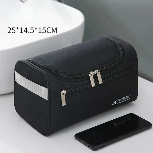 Azor Leather Toiletry Bag For Men Women Dopp Kit Mens Hanging