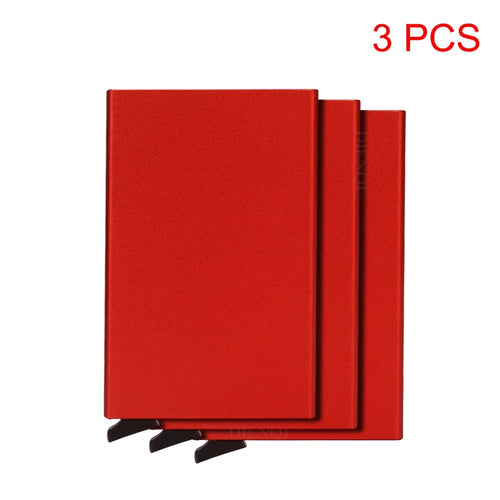 Azor RFID Metal Credit Card Holder Luxury Men Minimalist Wallet