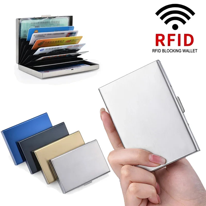 Azor Stainless Steel RFID Anti-Theft Card Holder Ultra Thin