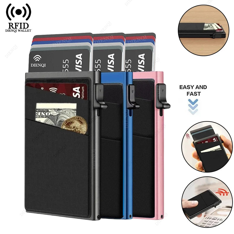 Azor Anti-theft Cards Protectors Card Holder Minimalist Smart