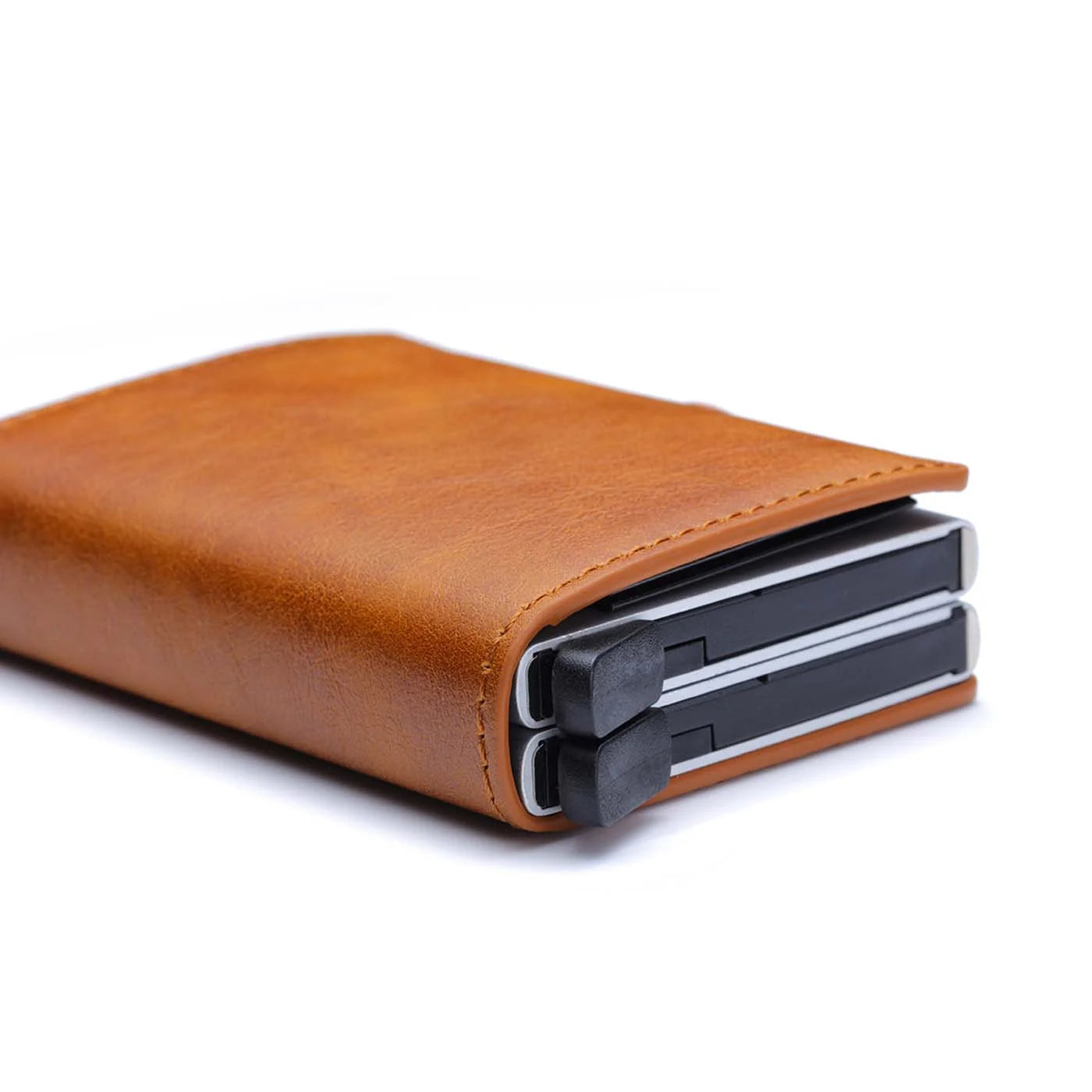 Azor RFID Men Card Wallets Carbon Fiber Slim Mini Wallet 14 Card