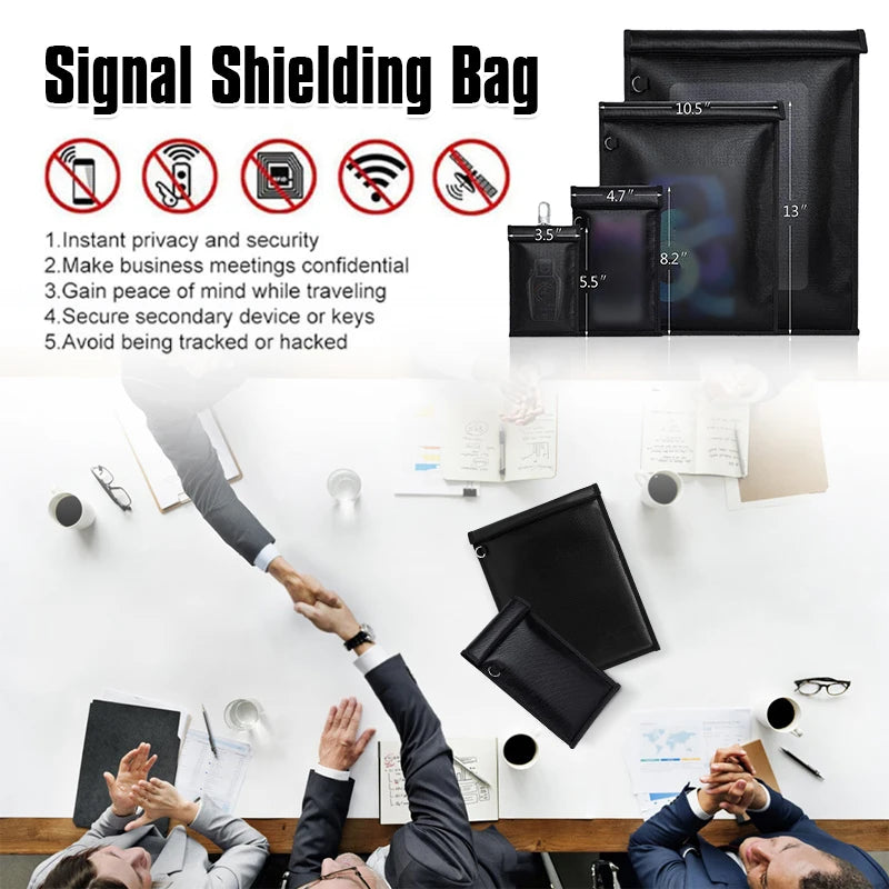 Azor Car Key Signal Shielding Bag Waterproof Fireproof RFID